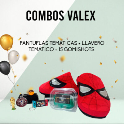 pantuflas temáticas, llaveros temáticos